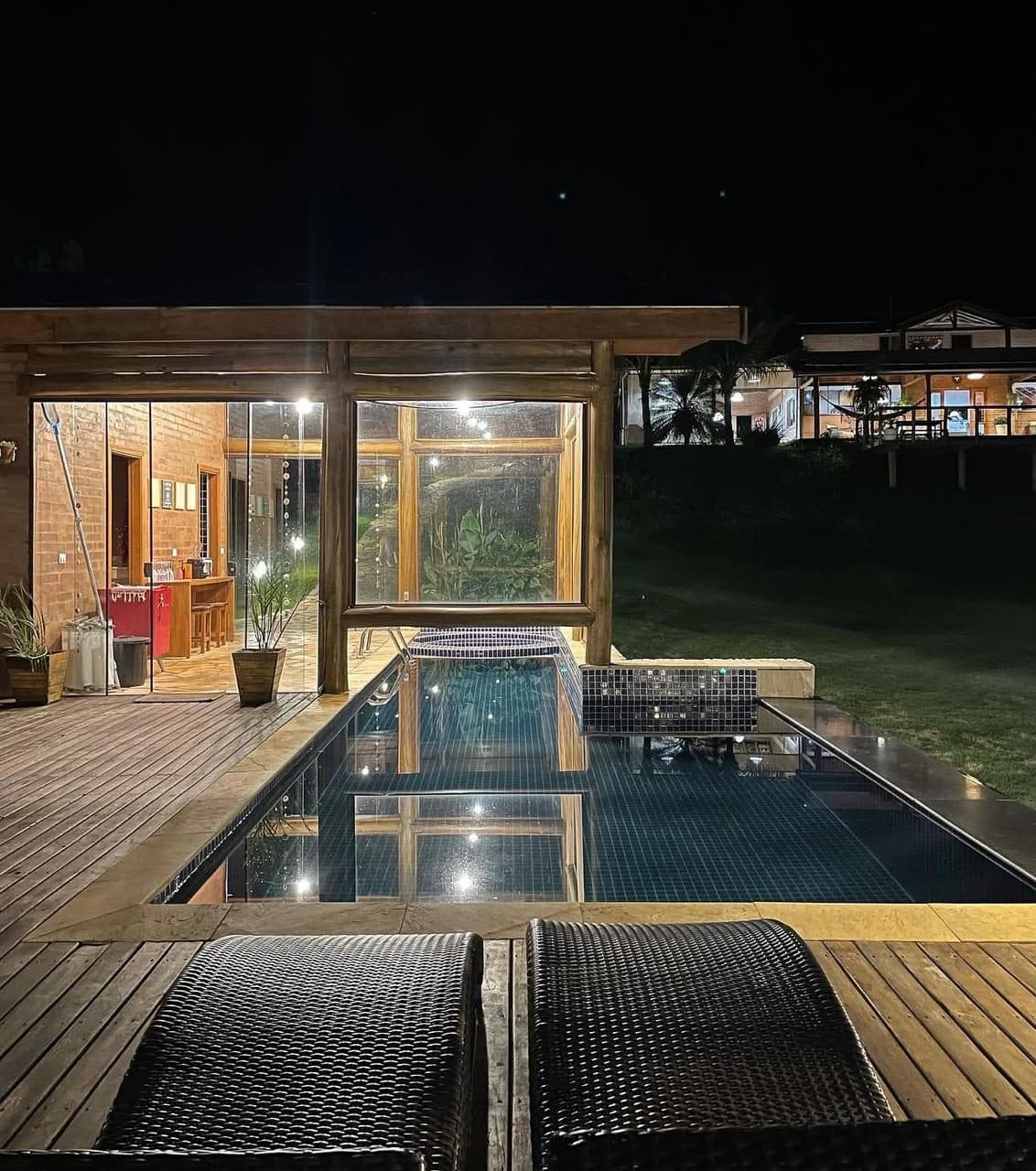 Área da piscina